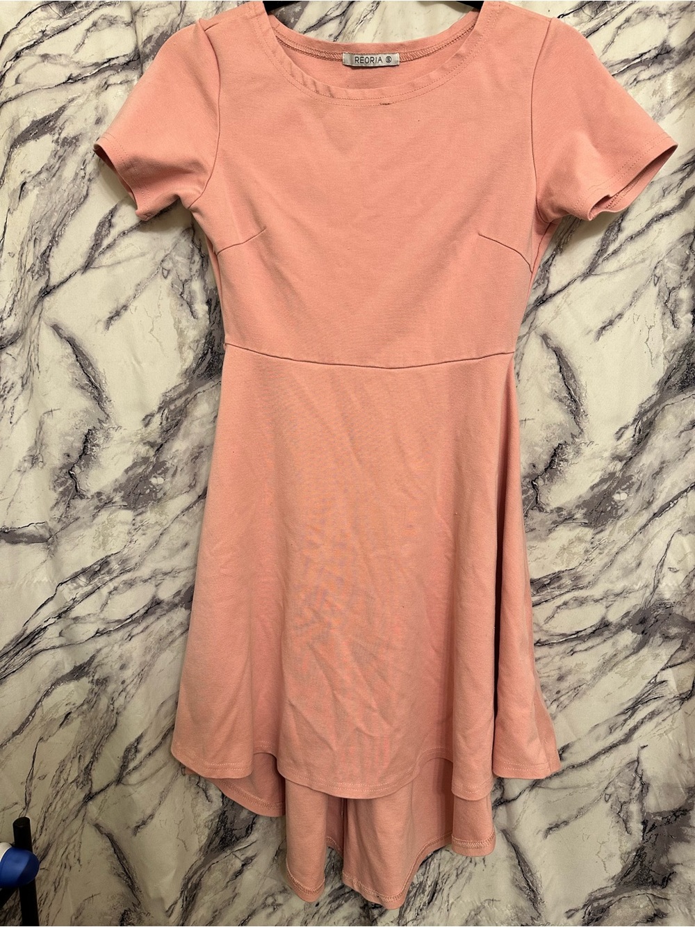 ReoRia Coral-Peach Girls Dress